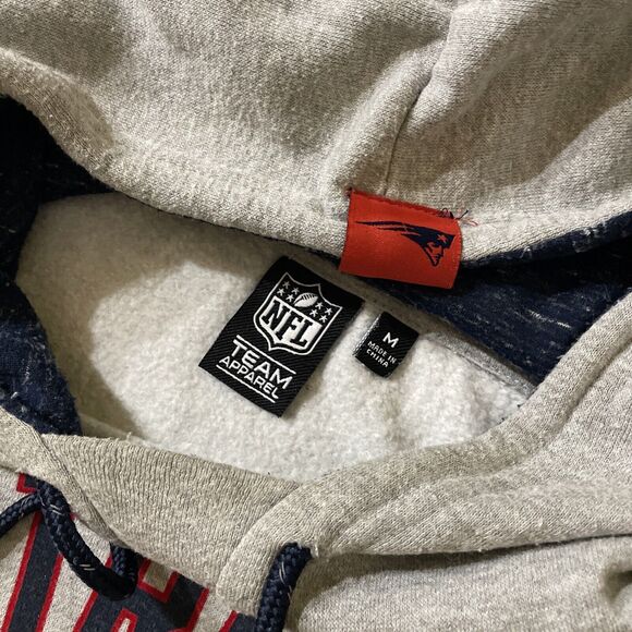 New England Patriots Football Hoodie Mens Medium Pat Patriot Sweatshirt 1960 - Picture 2 of 10